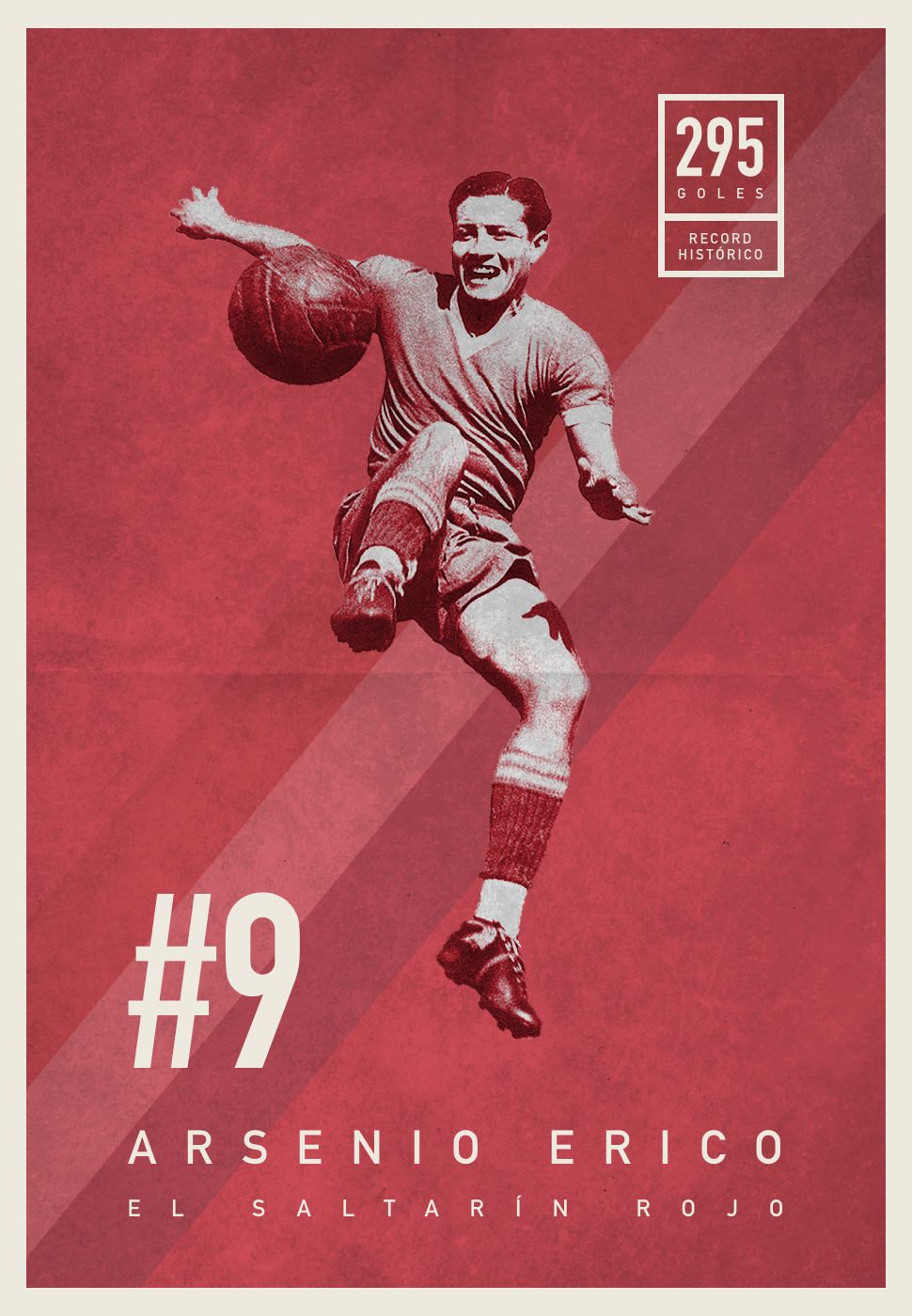 Arsenio Erico editorial poster — #9 El Saltarín Rojo